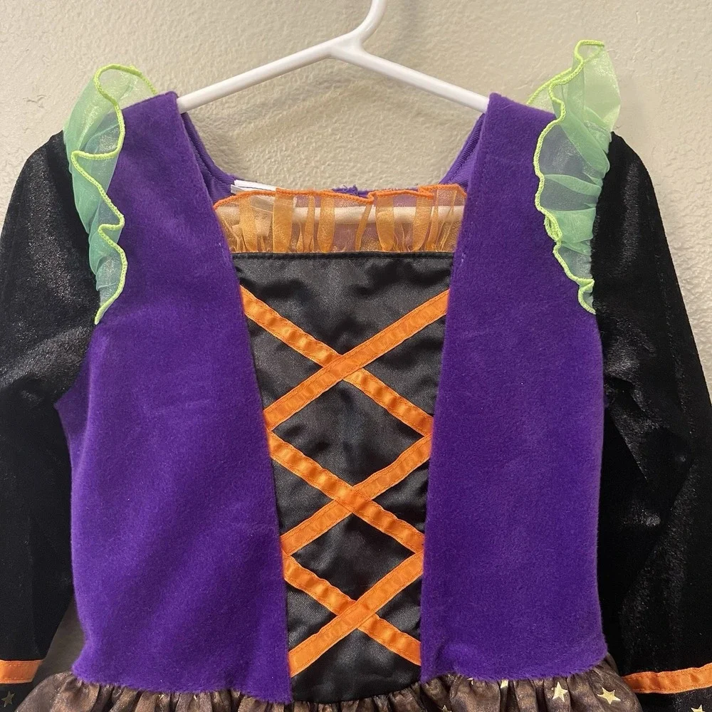 Koala Kids Toddler 3T Cute Witch Costume Flare Sleeve Multilayer Halloween EUC